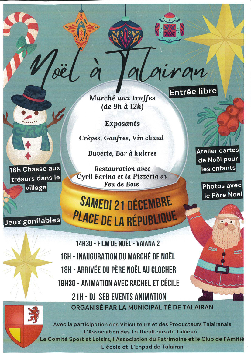 Marché de noel à Talairan