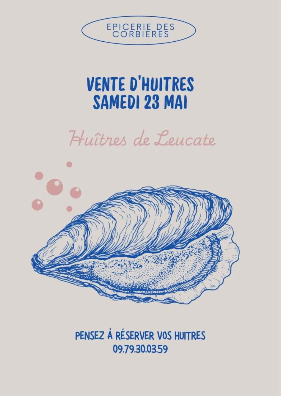 Vente d'huitres