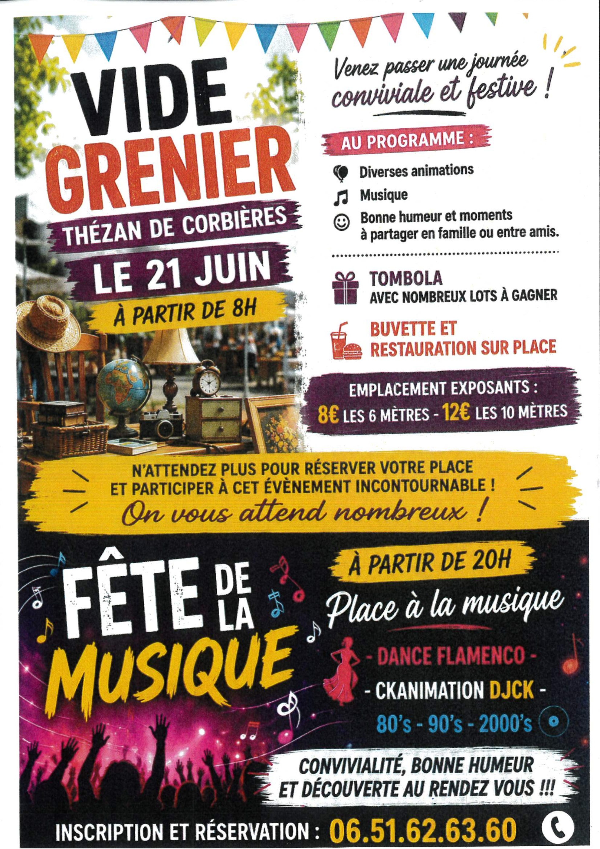Vide grenier / Fête de la musique