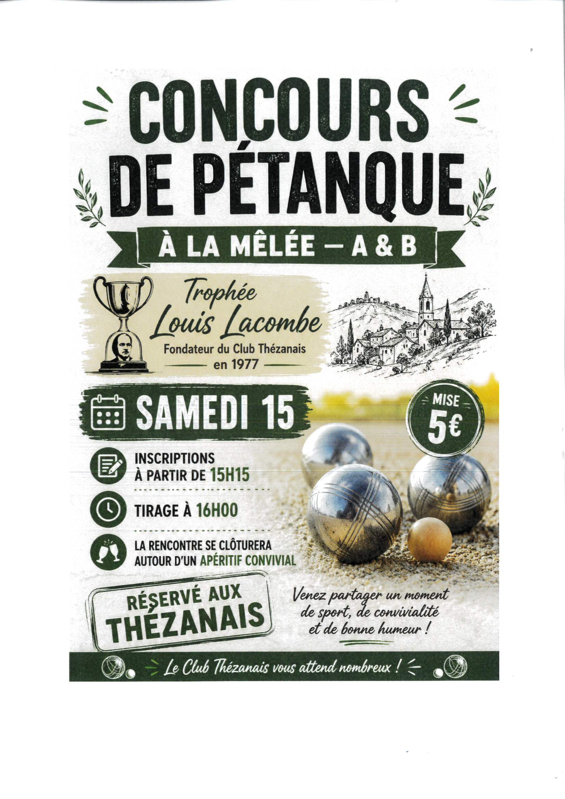 Concours de pétanque